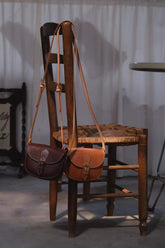 Sylphid’s Wayfarer – First-Layer Cowhide Saddle Bag (Multiple Colors)