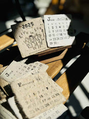 Handmade Paper Calendar 2025