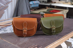 Sylphid’s Wayfarer – First-Layer Cowhide Saddle Bag (Multiple Colors)