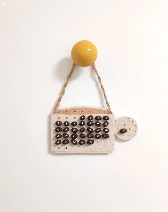 Coffee Bean Calendar