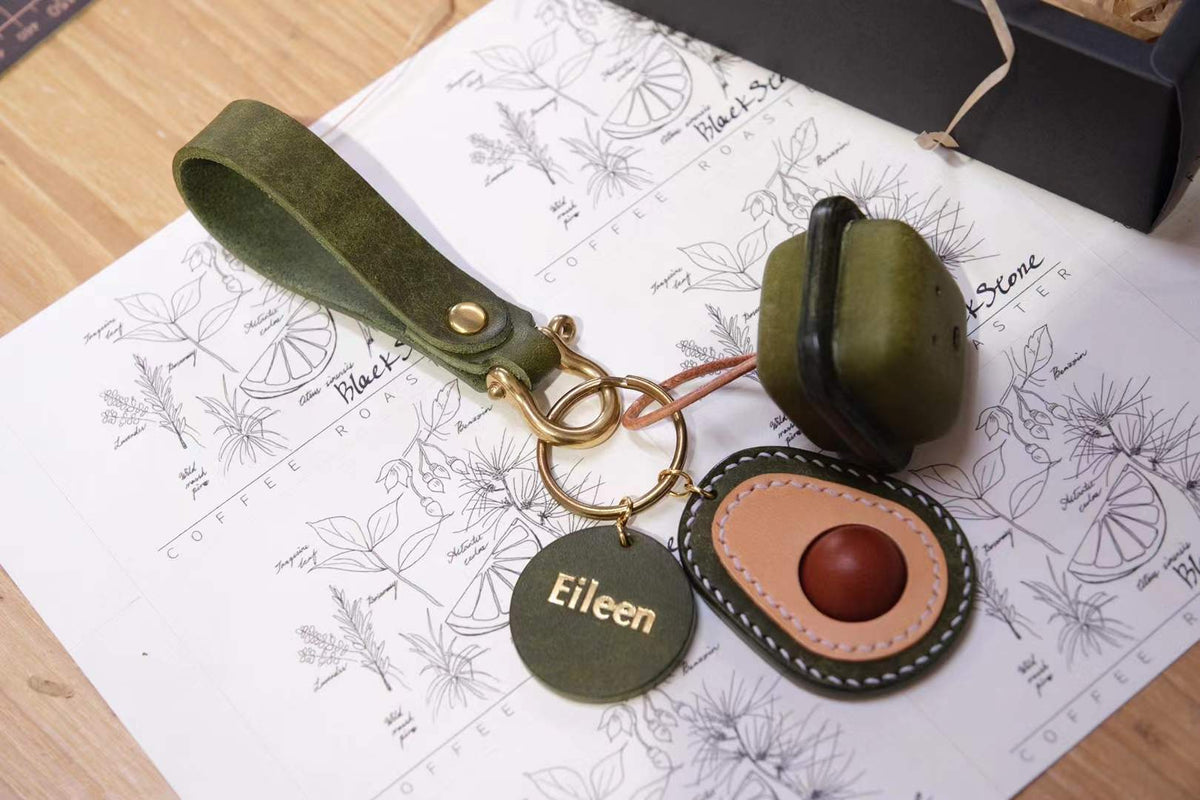 Sylphid’s Sprout – Avocado Leather Strings