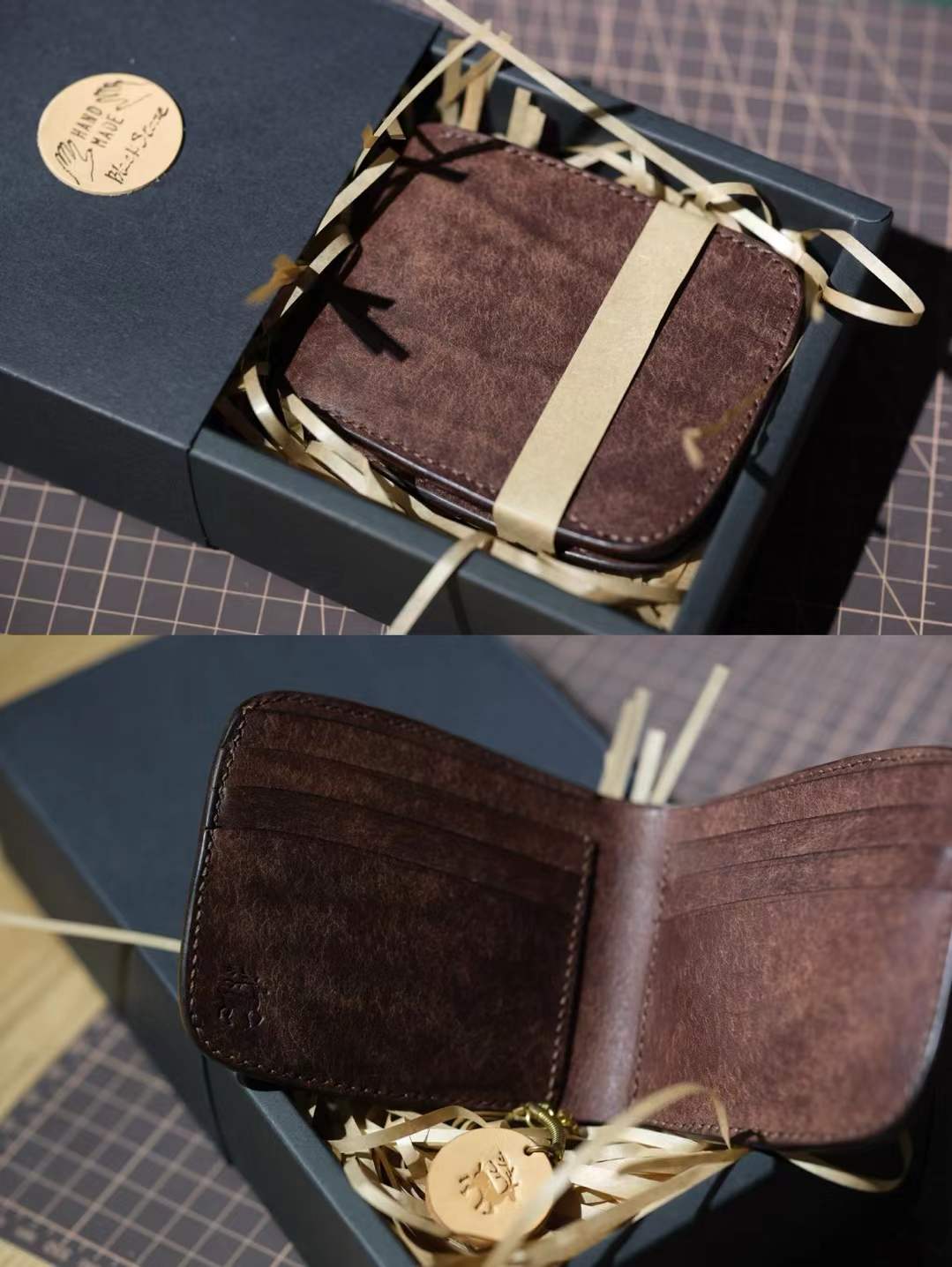 Sylphid’s Keepsake – Handmade First-Layer Cowhide Wallet