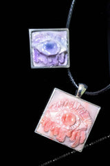 Soft Ceramic Handmade Organ Ring & Necklace bundle: Eyeballs