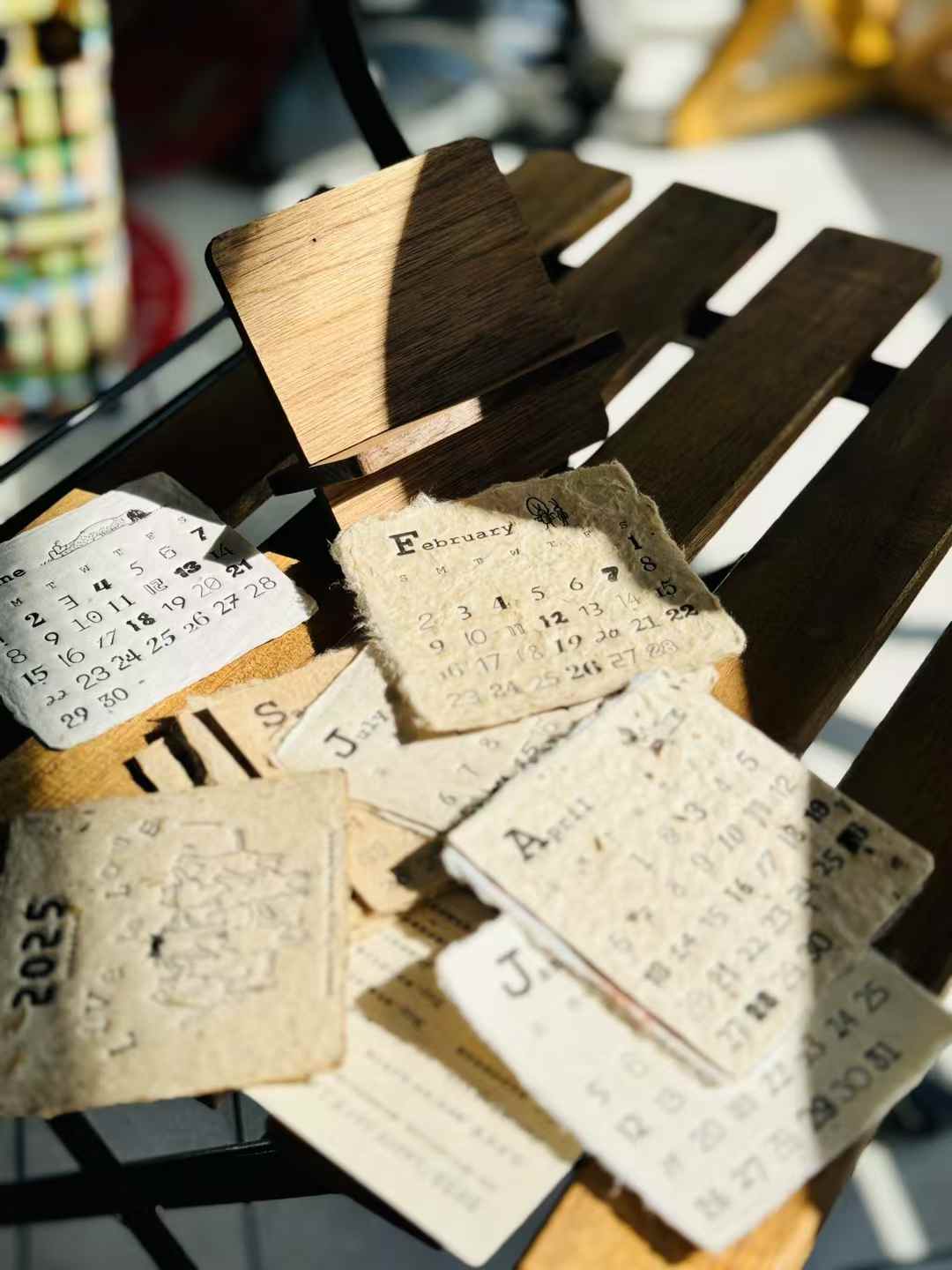 Handmade Paper Calendar 2025